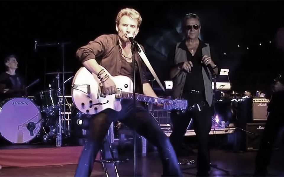 Le sosie de Johnny Hallyday en concert à Monaco