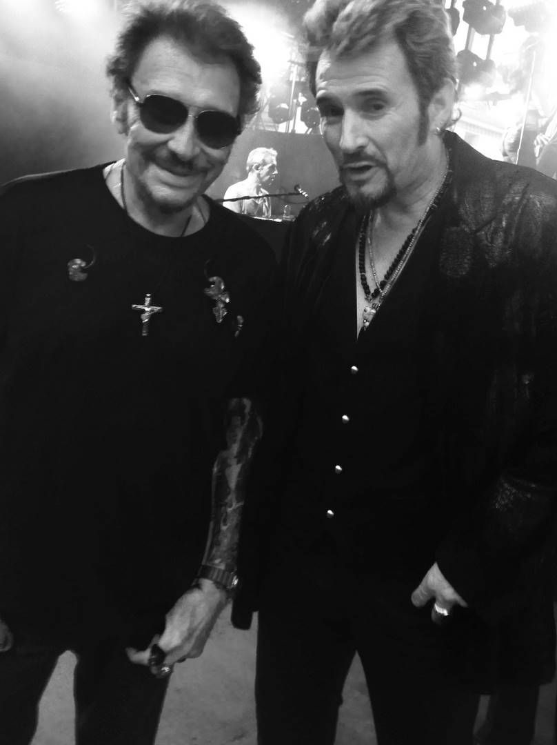 Le sosie Johnny Vegas rencontre le vrai Johnny Hallyday