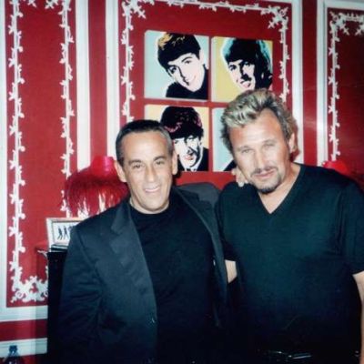 Thierry Ardisson avec Johnny Vegas sosie