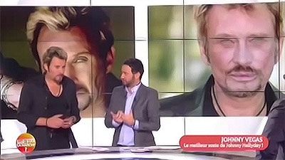 Sosie de Johnny Hallyday, Johnny Vegas, dans l'émission de Cyril Hanouna