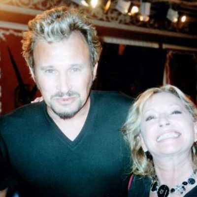 Le sosie de Johnny Hallyday avec Véronique Sanson